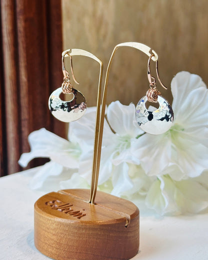 SS/RG Knot-I-Cal Earring EA39442