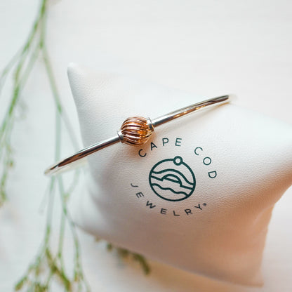 SS/RG Swirl Bead Bracelet RB5460-70