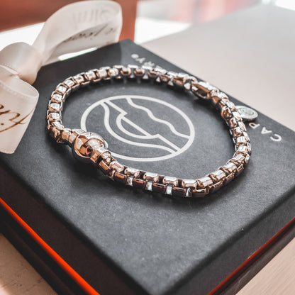 SS Box Chain Bracelet SB8010-75