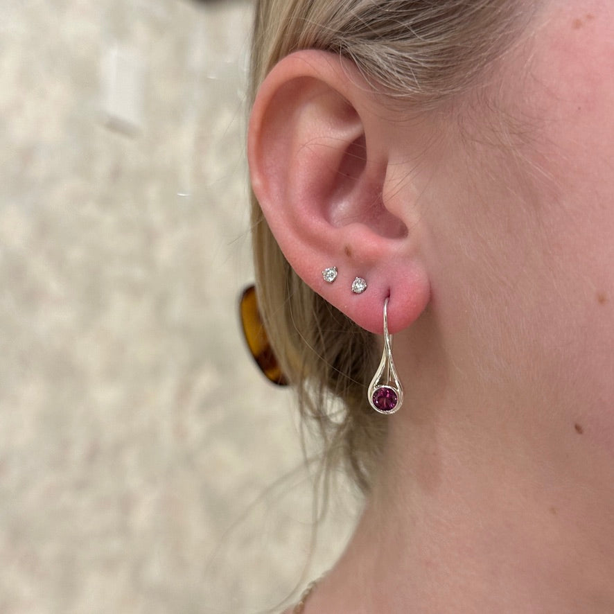 SS Rhodolite Garnet Desire Earring EA74412RG