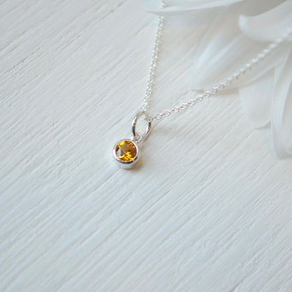 SS Imitation Citrine Charm 86179