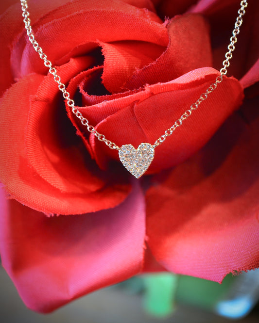 14kR .09ct Diamond Heart Necklace SC55002134