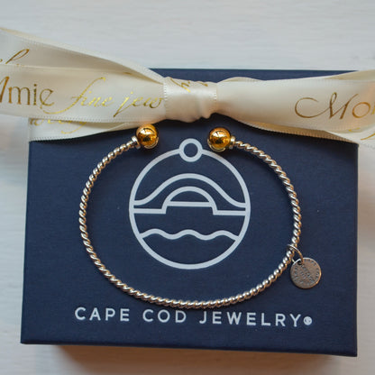 SS/YG Twist Cuff Bracelet ZB5412-70