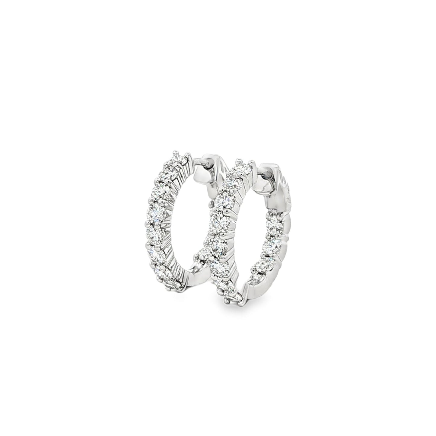 14kW 1.24cttw Diamond Hoop E0045