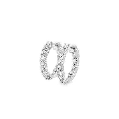 14kW 1.24cttw Diamond Hoop E0045