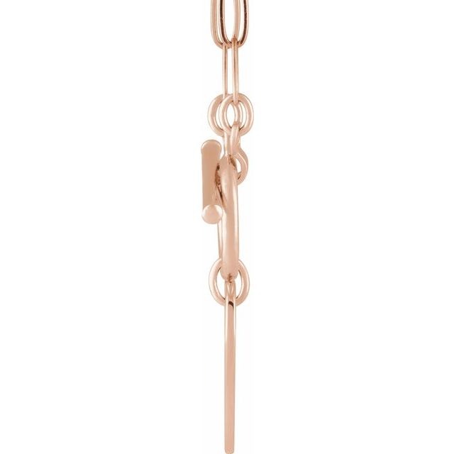 14kR Heart Toggle Necklace 88593-18