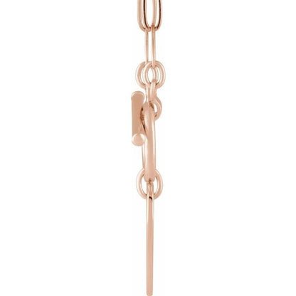 14kR Heart Toggle Necklace 88593-18