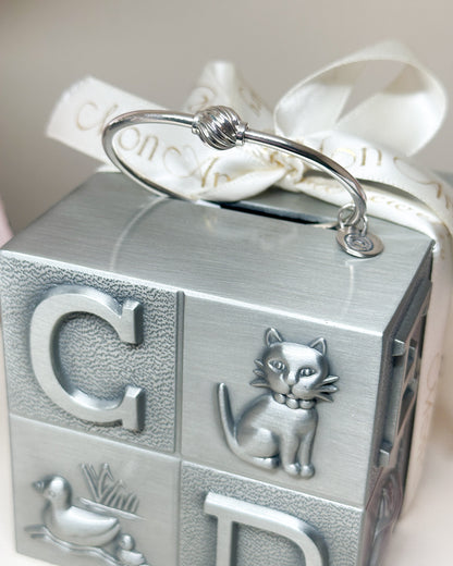 SS Swirl Bead Bracelet SB5460-55