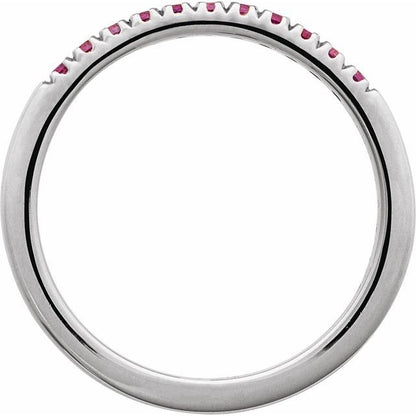 SS Stackable LAB Ruby Ring 689237