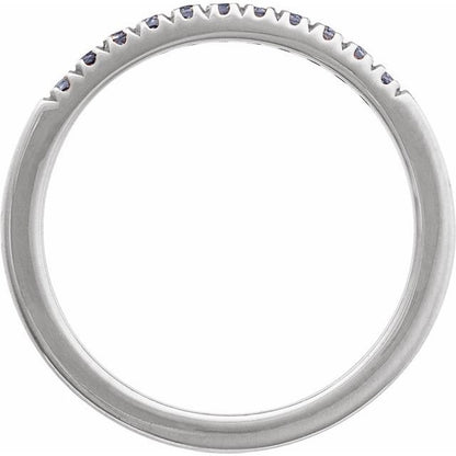 SS Stackable LAB Alexandrite Ring 689237
