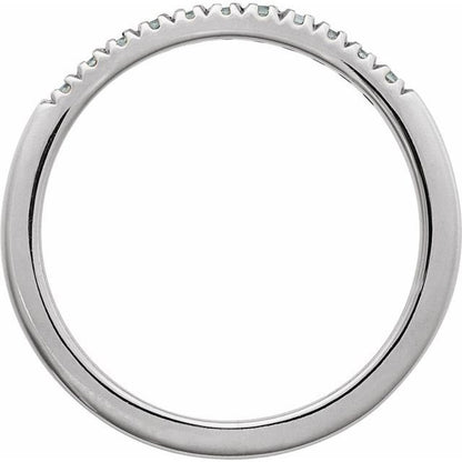 SS Stackable Aquamarine Ring 689237