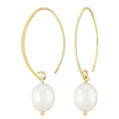 14kY FWP Simple Sweep Earring 13462FP