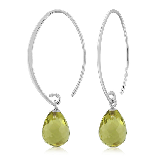 SS Peridot Simple Sweep Earring 13462PE-SS