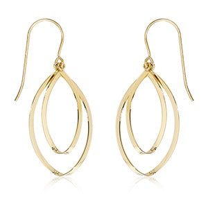 14kY Mini Double Bottom-Twist Dangle 14257MINI