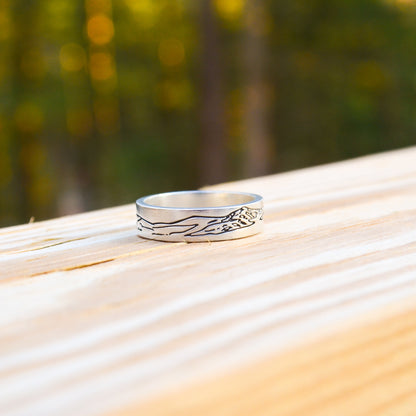 SS Mountain Line Ring - 8