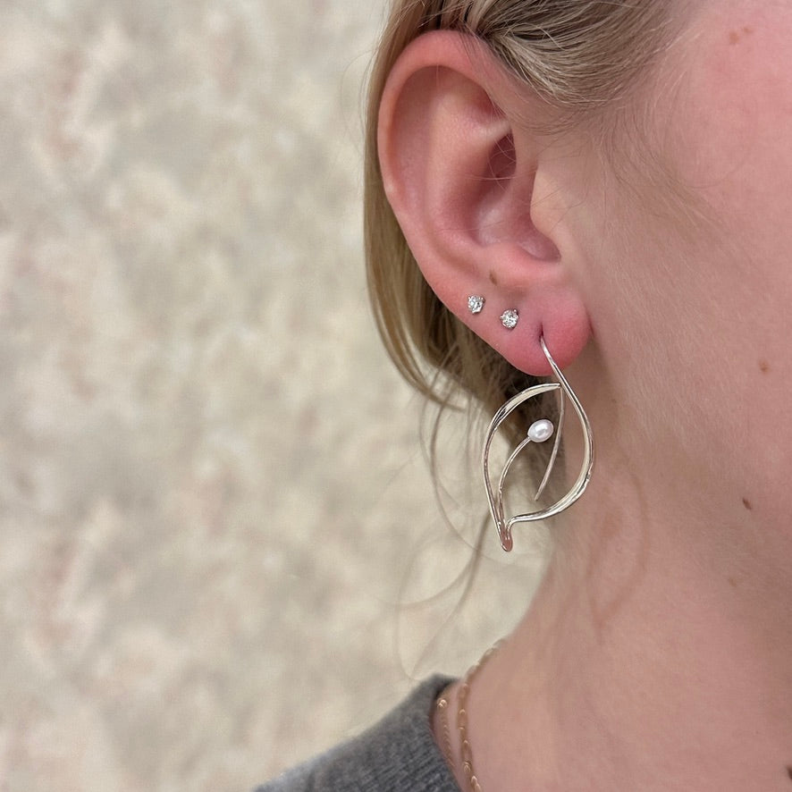 SS Pearl Jonquil Earring EA73412FWP