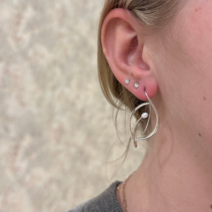 SS Pearl Jonquil Earring EA73412FWP