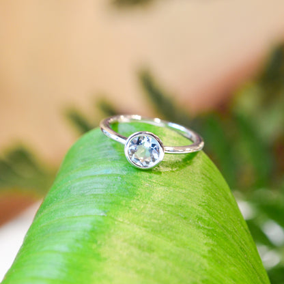 SS .60ct Aqua Ring LR52090SVJAQ - 6.5