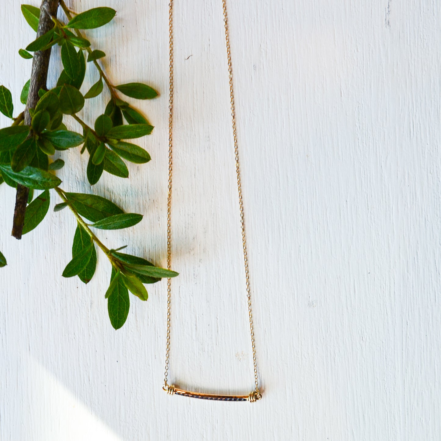 14kY .30cttw Blue Sapphire Signature Necklace NE16622D-18"