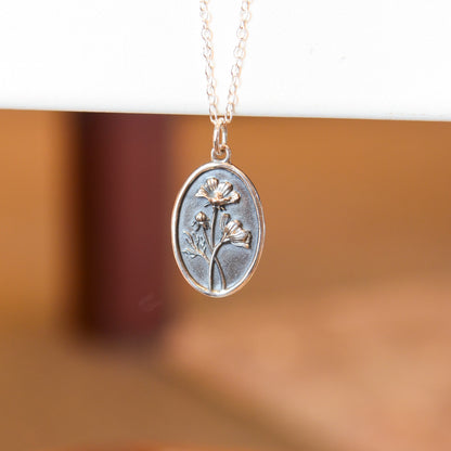 SS Cosmo Flower Necklace 65906118 - 18.5"