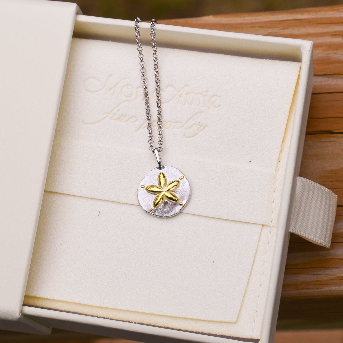SS/18k Vermeil Starfish Necklace CG120-6901/O
