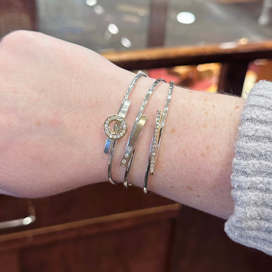 SS/YG .06ct Diamond Anticipation Bracelet BR23042D-LM