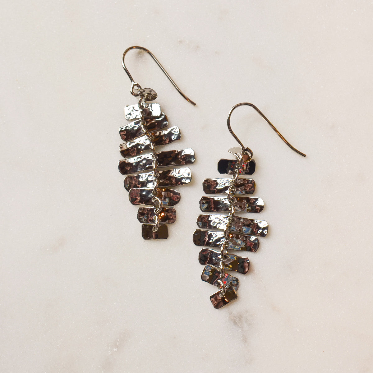 SS Shimmering Drop Earring 13746HAM-SS