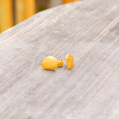 18k Vermeil Hammered Stud PE129-27/OM
