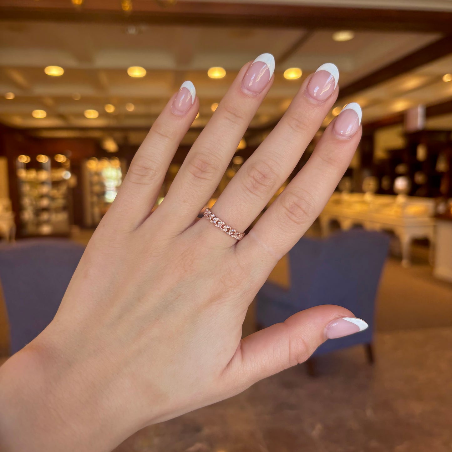 14kR .14cttw Diamond Link Ring SC55023183 - 7