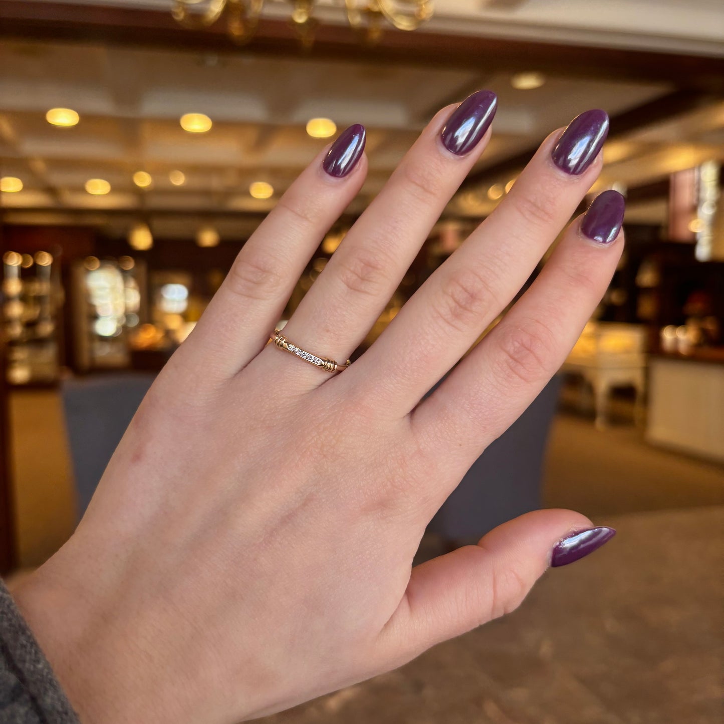 14kY .10ct Dia Signature Ring RI16620D-7