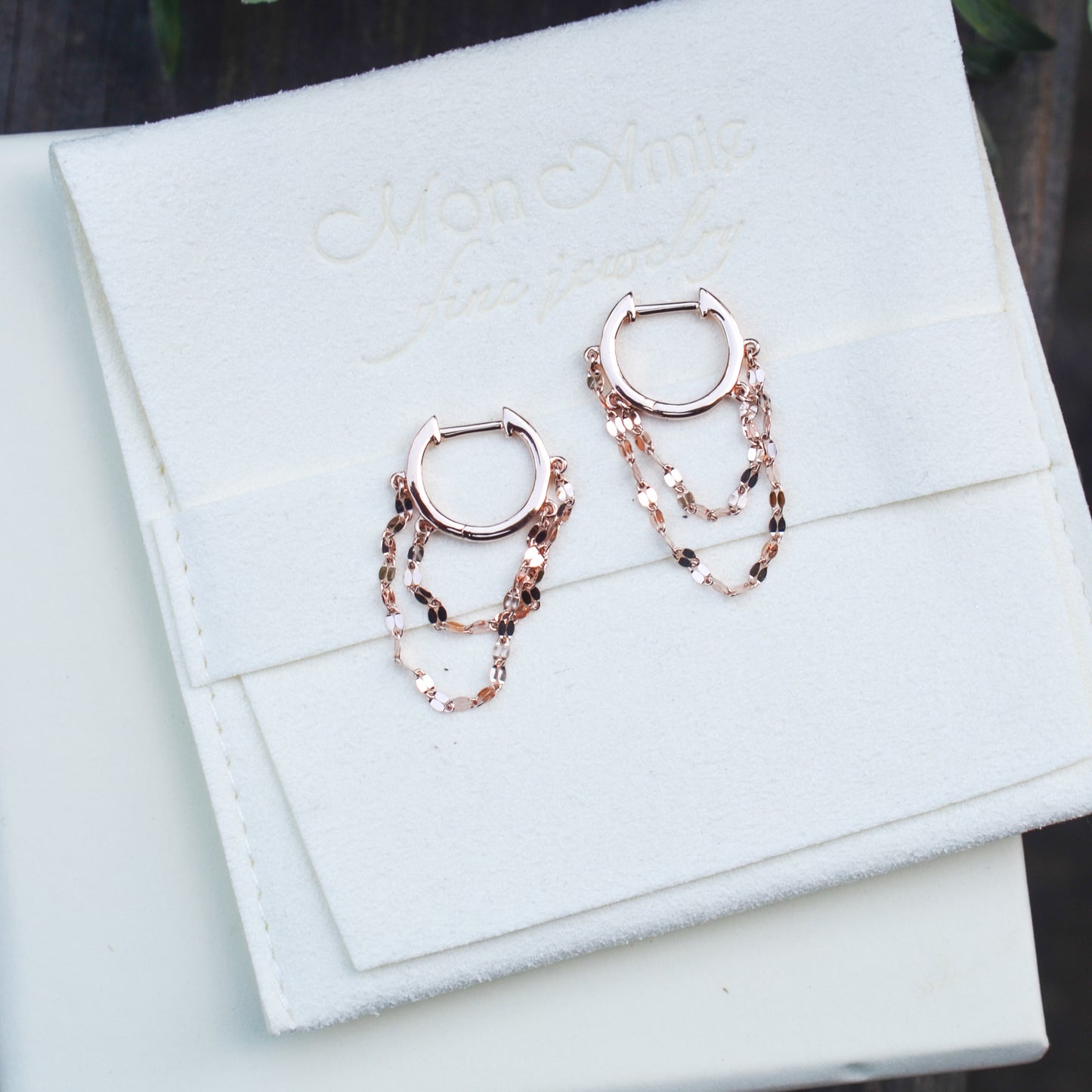 14kR Huggie Dangle Earring SC55026178GO