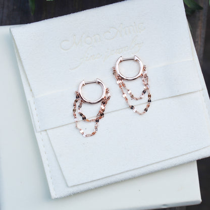 14kR Huggie Dangle Earring SC55026178GO