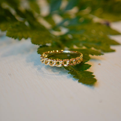 14kY Cuban Link Ring LR52513Y4JJJ - 6.5