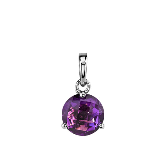 14kW 1.11ct Amethyst 3-Prong Pendant  29501-7-PAM