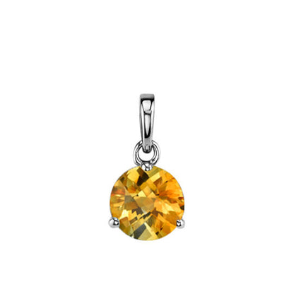 14kW 1.08ct Citrine Pendant 29501-7-PCI