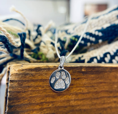 14kW .06ct Dia Paw Necklace GNH88LTW06