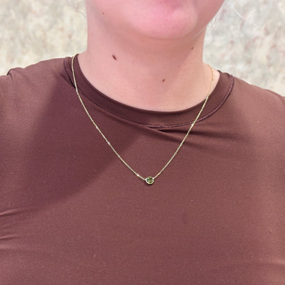 14kY Peridot Necklace RC6947-17
