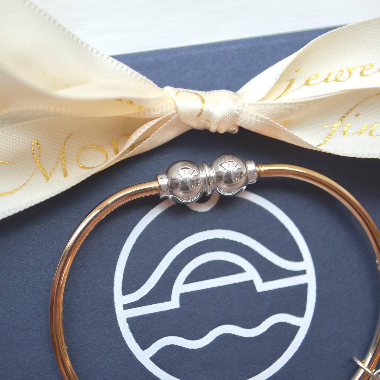 SS/Gold Filled Double Bead Bracelet FB5411-70