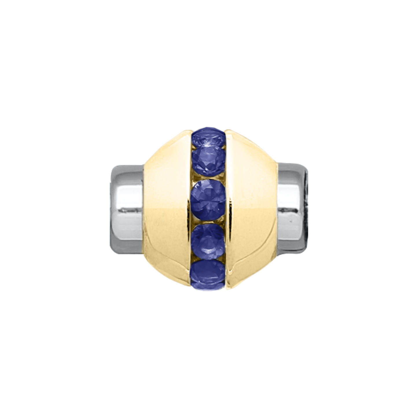 SS/YG Sapphire Bead ZR5472