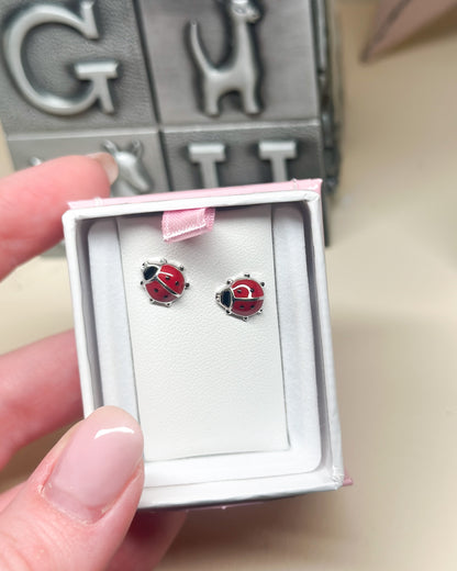 SS Ladybug Earring ES391