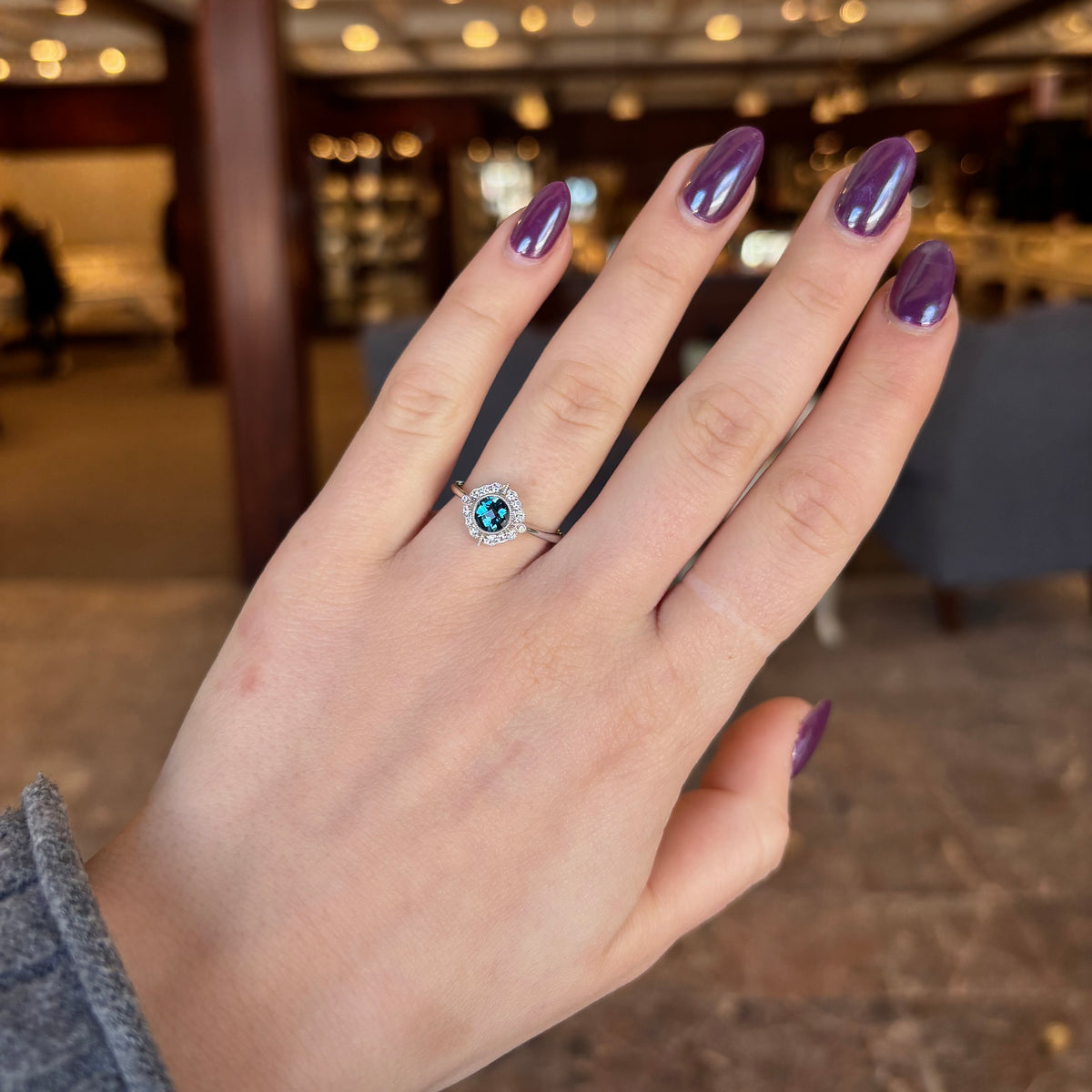 14kW .93ct LBT .12cttw Diamond Ring D5638