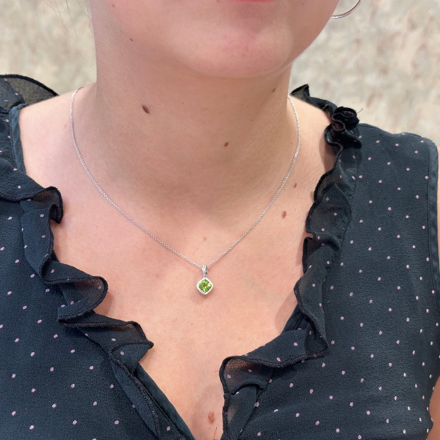 14kW 1.04ct Peridot Pendant TPA2056CPE