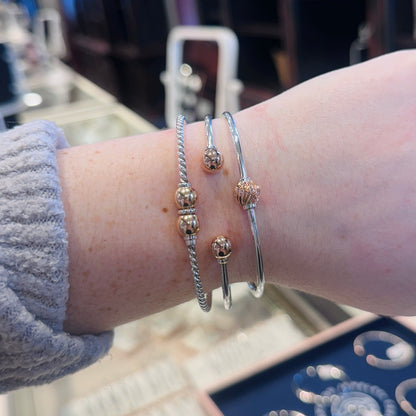 SS/RG Cuff Bracelet RB5410-70