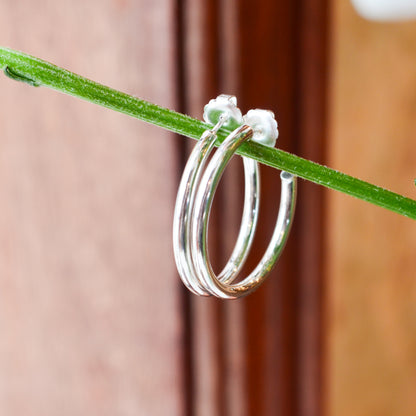 SS 30mm Tube Hoop Earring 689095