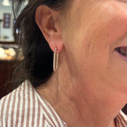 14kW .96cttw Diamond Hoop E0674