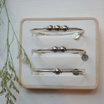 SS 3 Bead Bracelet SB5420-70