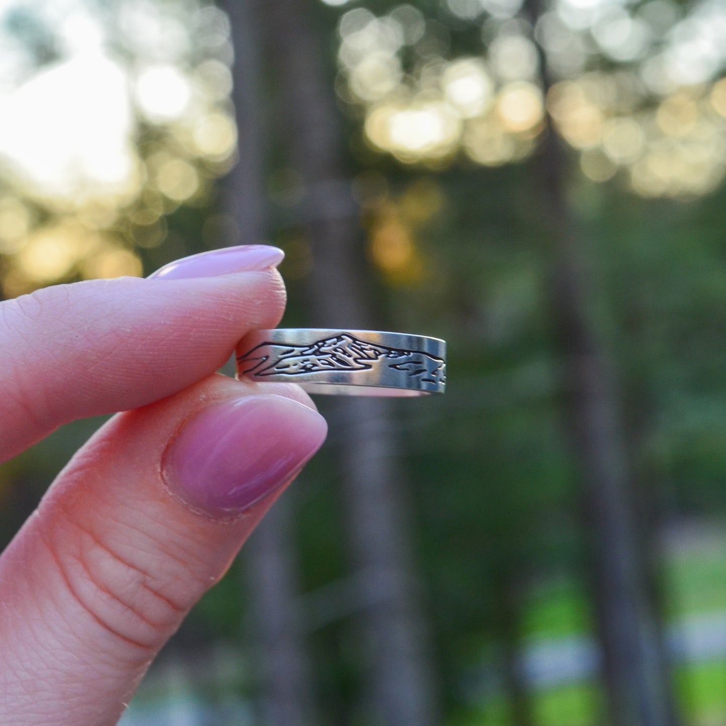 SS Mountain Line Ring - 8