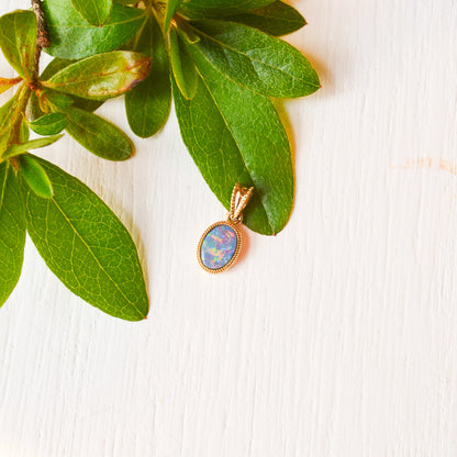 14kY .70ct Opal Pendant TXPXX2779DNOP