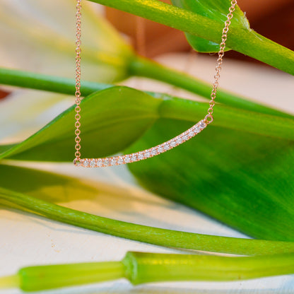 14kR .18cttw Diamond Bar Necklace NK4273K45JJ-18