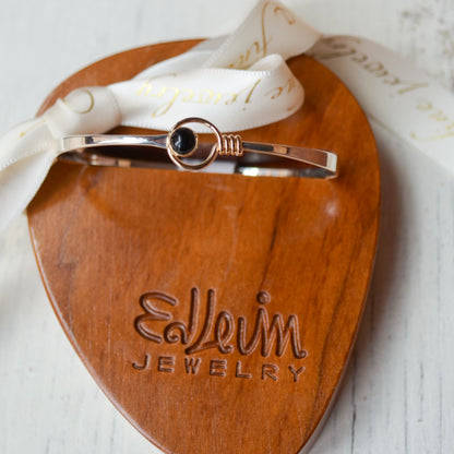 SS/YG Saratoga Bracelet w/Black Onyx BR34142B